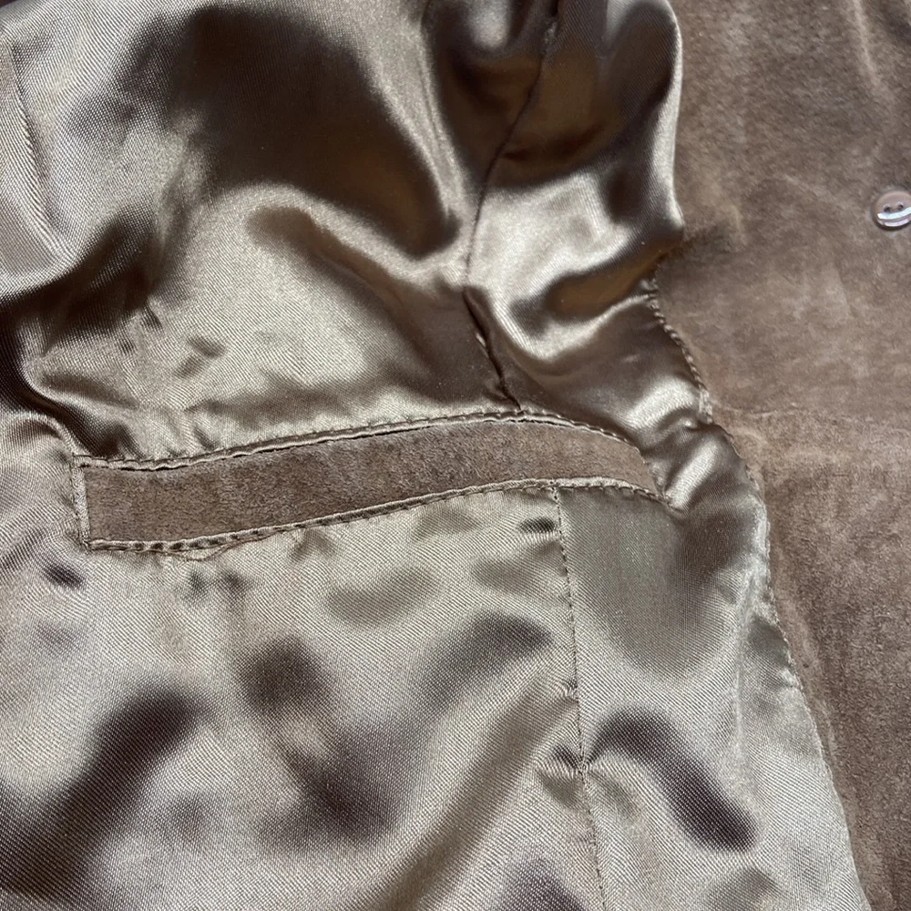 Guillaume Washable Suede Leather Jacket Size Large - Picture 9 of 14
